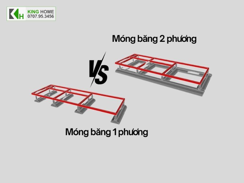 Phân Biệt Móng Băng 1 Phương Và Móng Băng 2 Phương