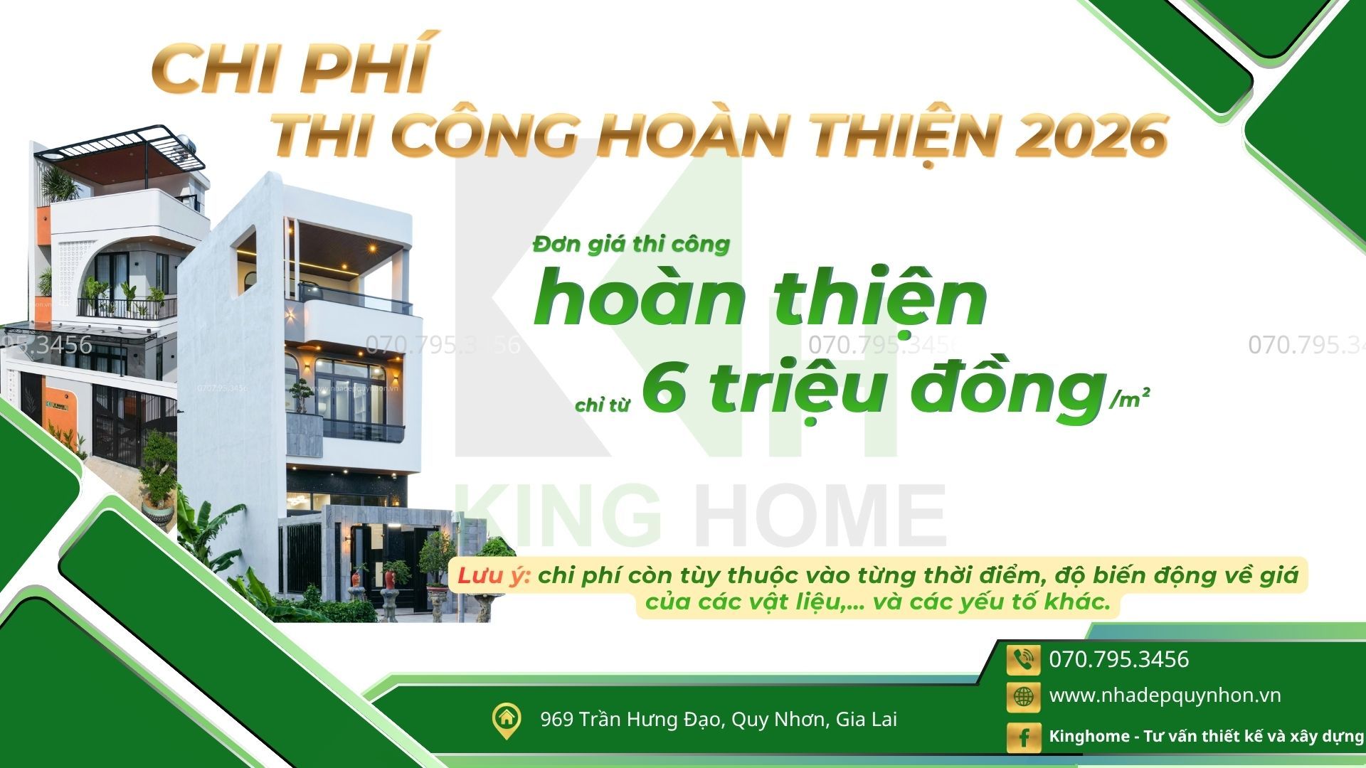 CHI PHÍ THI CÔNG HOÀN THIỆN 2026